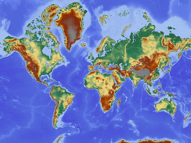 Mapa topográfico