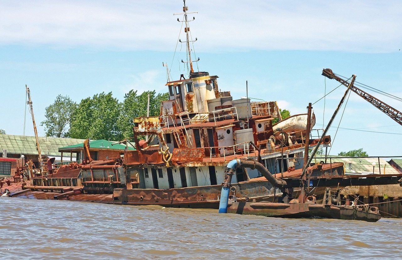Embarcación oxidada