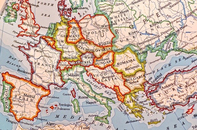 Eurocentrismo mapa de Europa