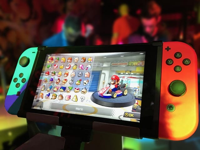 Nintendo Switch con Mario Kart Deluxe