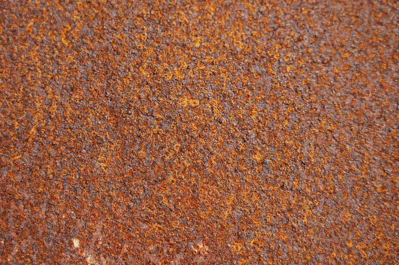 Plancha de metal oxidado