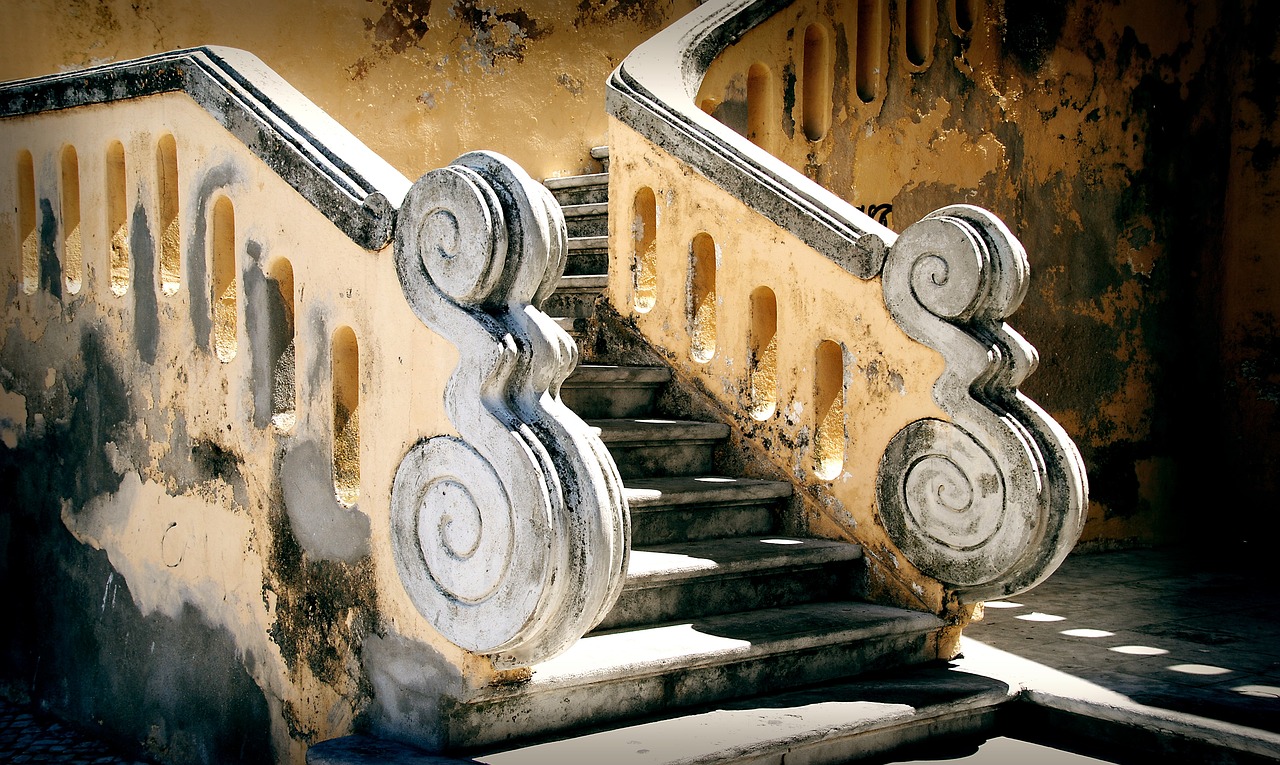 Antigua escalera fija