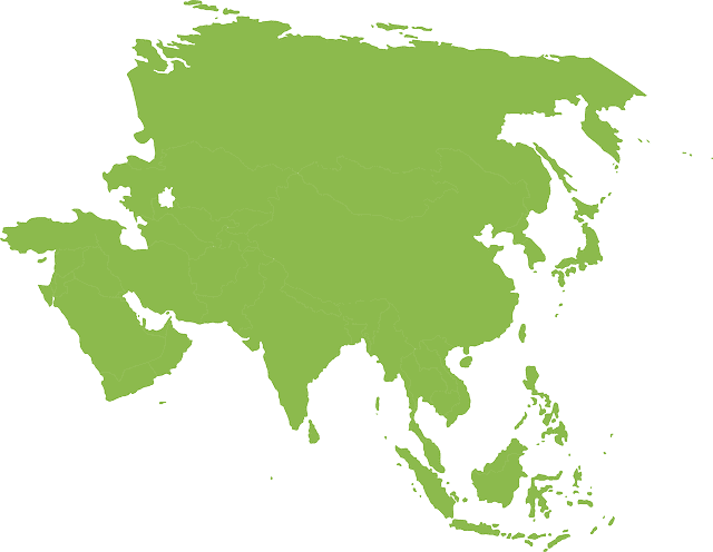 Mapa asiático