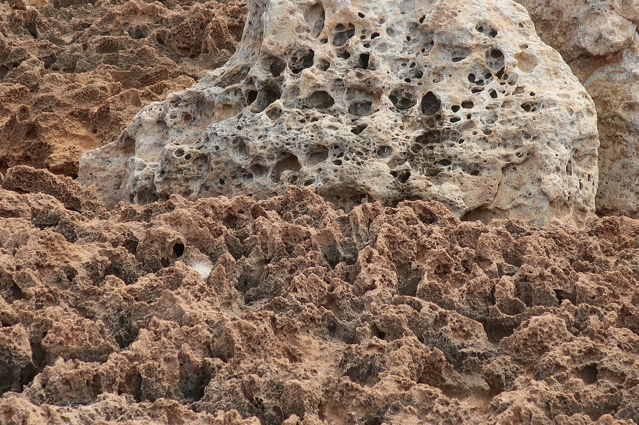 Erosión sobre rocas