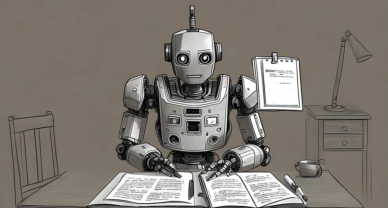 Robot leyendo