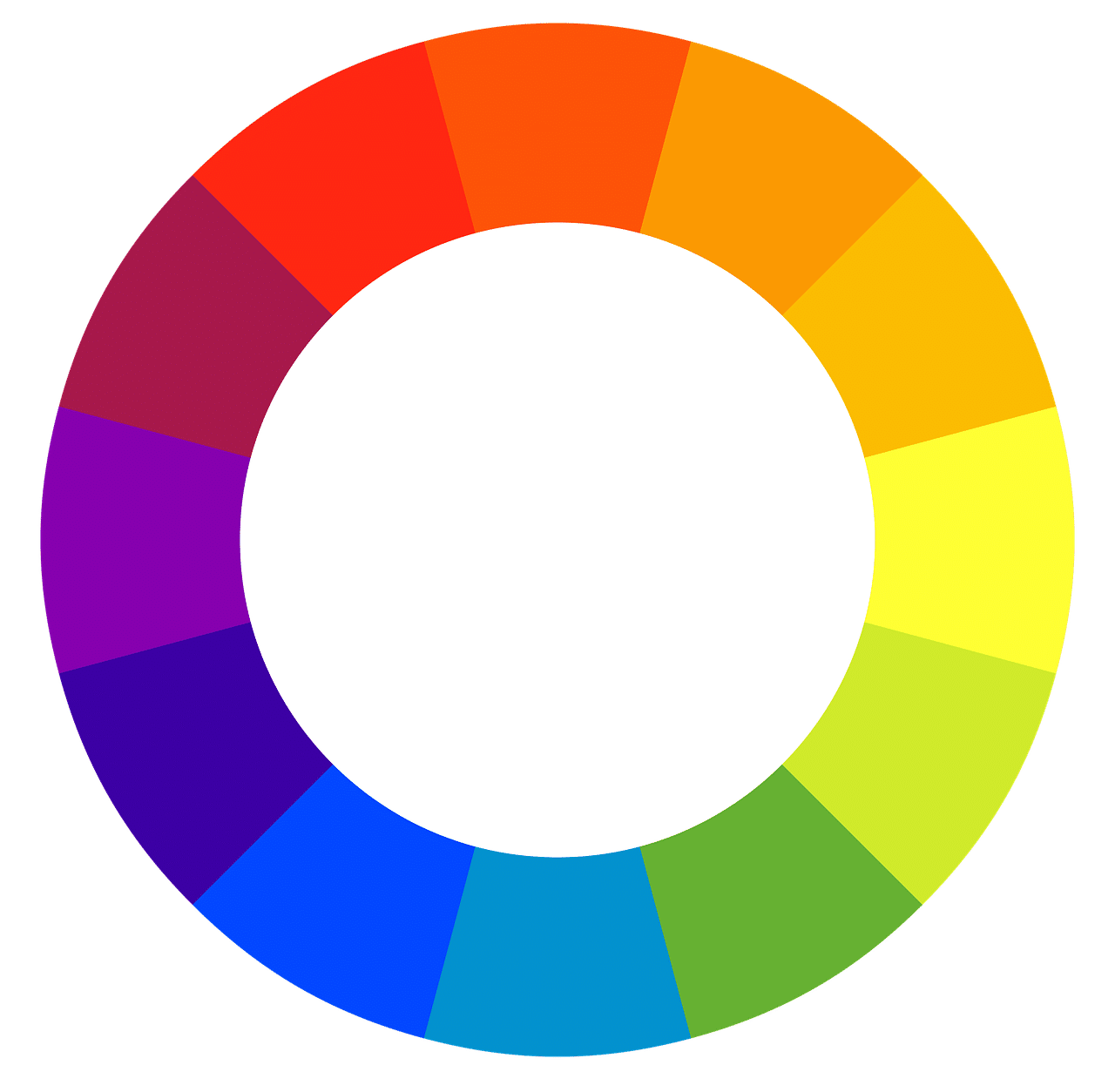 Colores en círculo