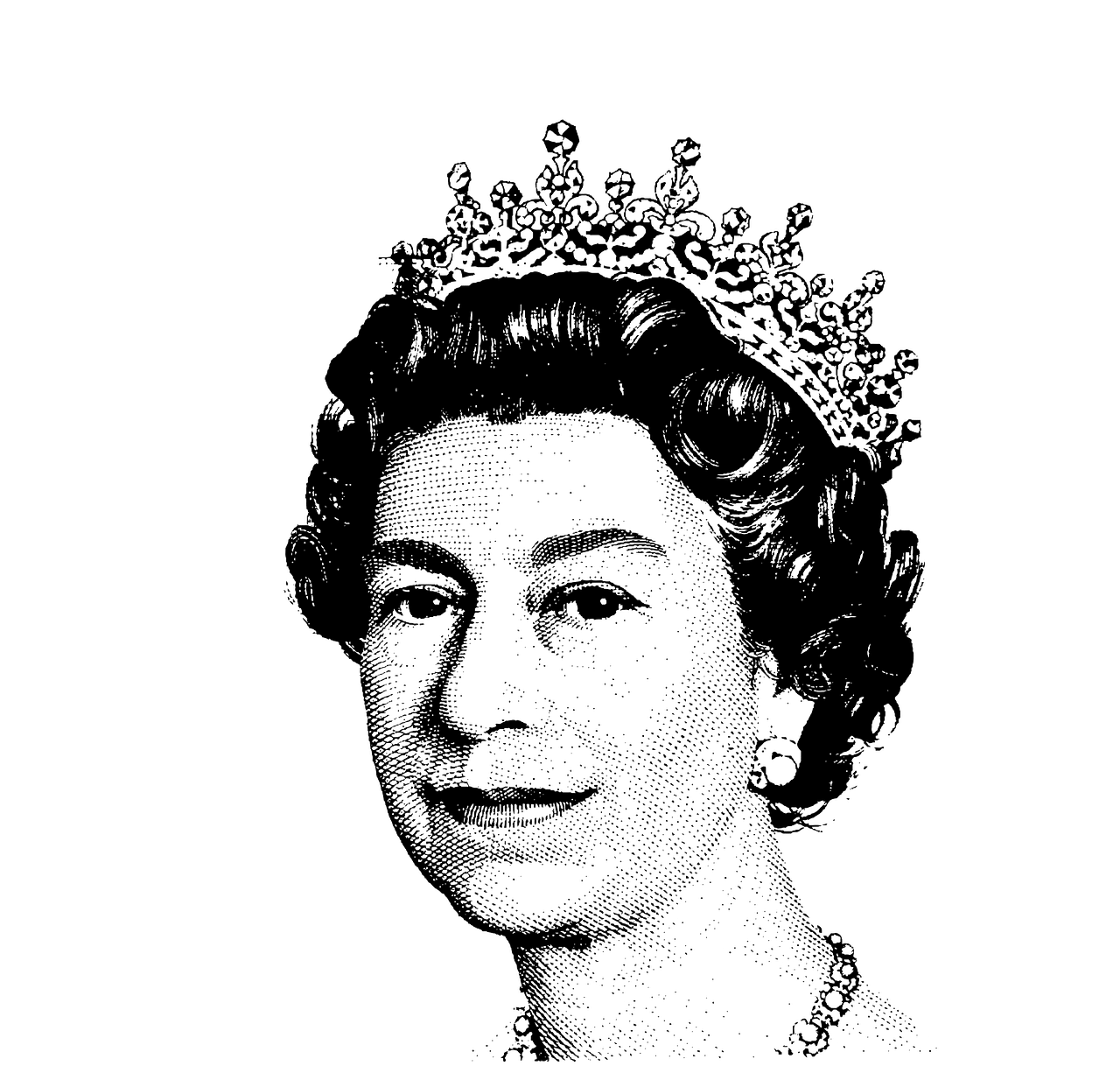Retrato de la Reina Isabel II