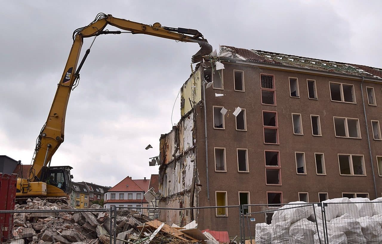 Demolición de un edificio